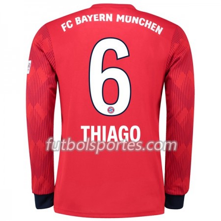Camisetas Bayern de Múnich Thiago 6 Primera Equipacion 2018/2019 Manga Larga